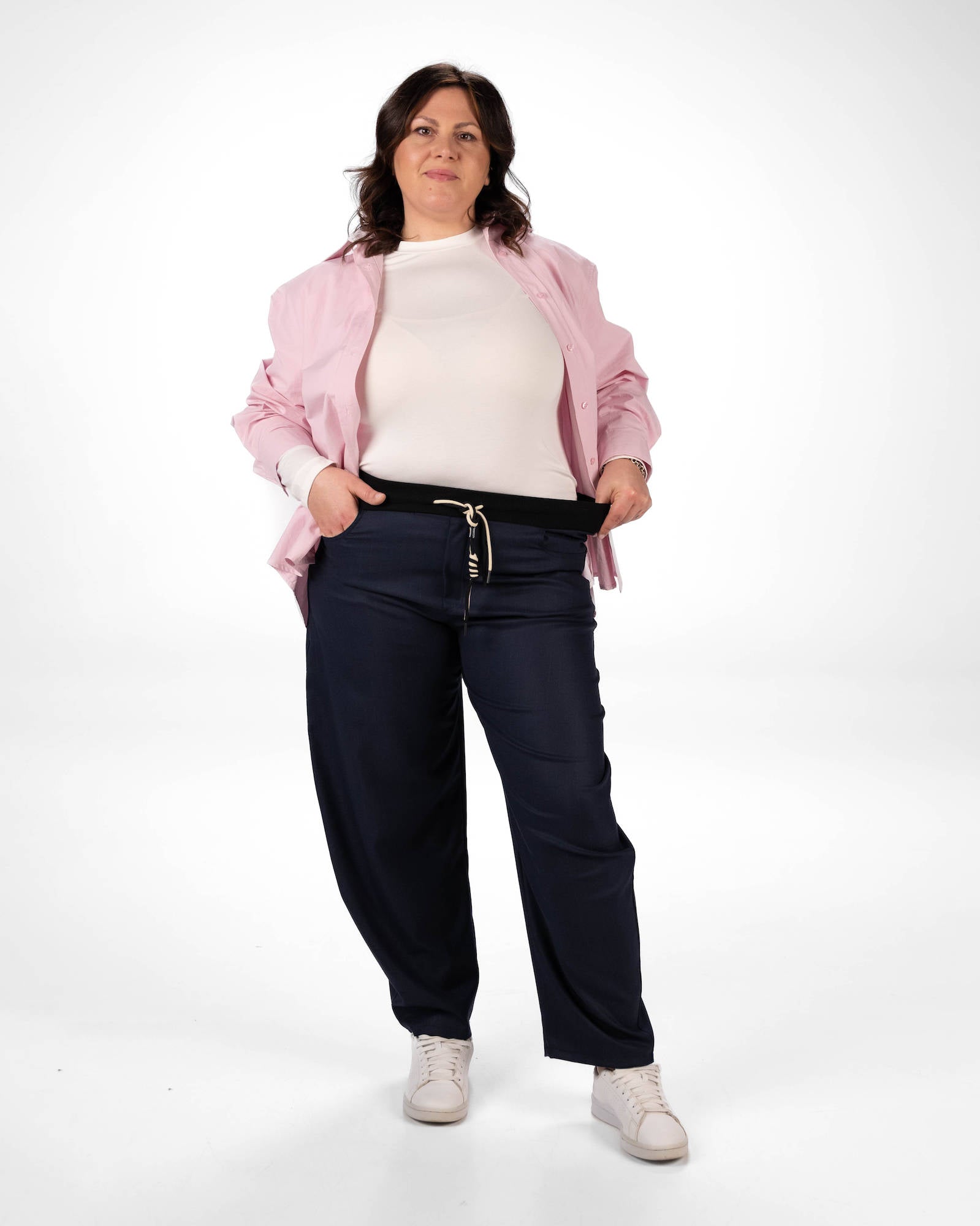 PANTALONE ASAKO PE BLU GESSATO