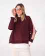PULL TABATA VINO ROSA BEIGE
