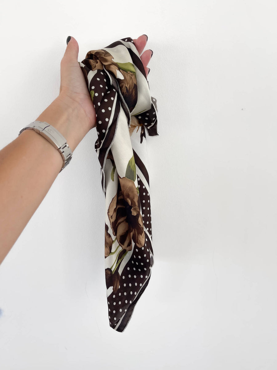 FOULARD TERRY CHOCO