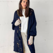 MAXI CARDIGAN COMFY BLU NAVY