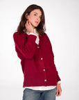 CARDIGAN SAMIRA BORDEAUX