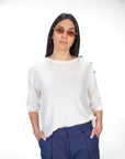 MAGLIA IN VISCOSA SPYCE BIANCO