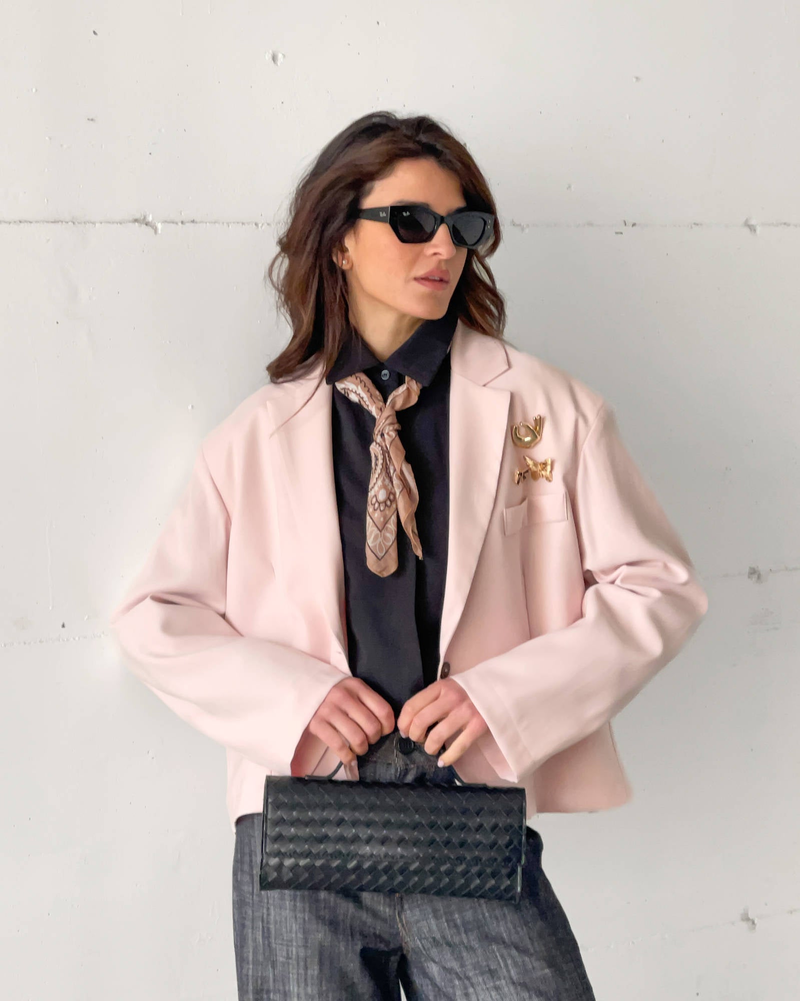POCHETTE IN PELLE CASSIDY NERO