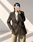 GIACCA CAPPOTTO RAFAEL DARK BROWN