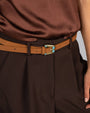 CINTURA IN PELLE LESS CUOIO