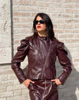 GIACCA ECOPELLE RANDY BORDEAUX