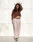 MAGLIA IN FILO MILA CHOCO