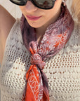 FOULARD STAMPA PAISLEY BRUCIATO