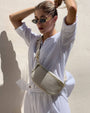 MARSUPIO GEA IN PELLE CON TRACOLLA OMAGGIO BEIGE