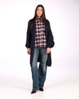 MAXI CARDIGAN COMFY BLU NAVY