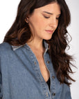 CAMICIA KAROL DENIM CHIARO