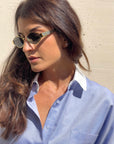 CAMICIA KAREN CELESTE COMBINATA