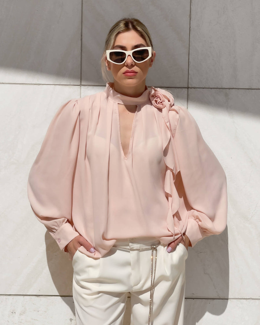 BLUSA IN GEORGETTE EUDORA ROSA