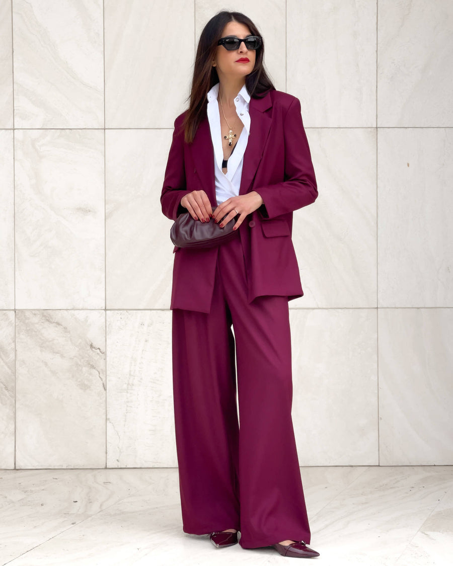 PANTALONE FLORENCE BORDEAUX