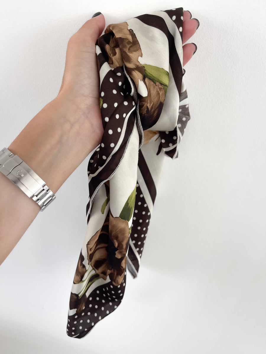 FOULARD TERRY CHOCO