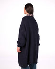 MAXI CARDIGAN COMFY BLU NAVY