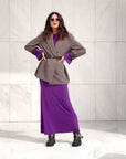 ABITO IN JERSEY MARA PURPLE