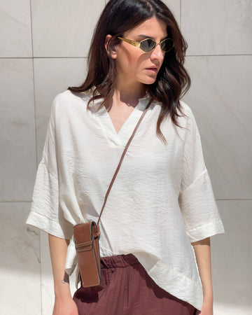 BLUSA POLO WYNNE BURRO