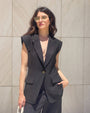 GILET MARIDA NERO