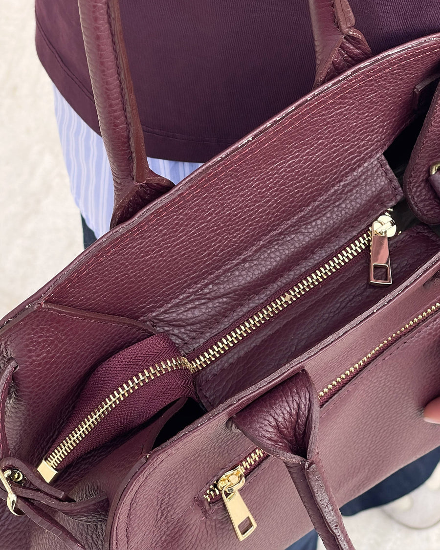 BORSA FEDORA BORDEAUX