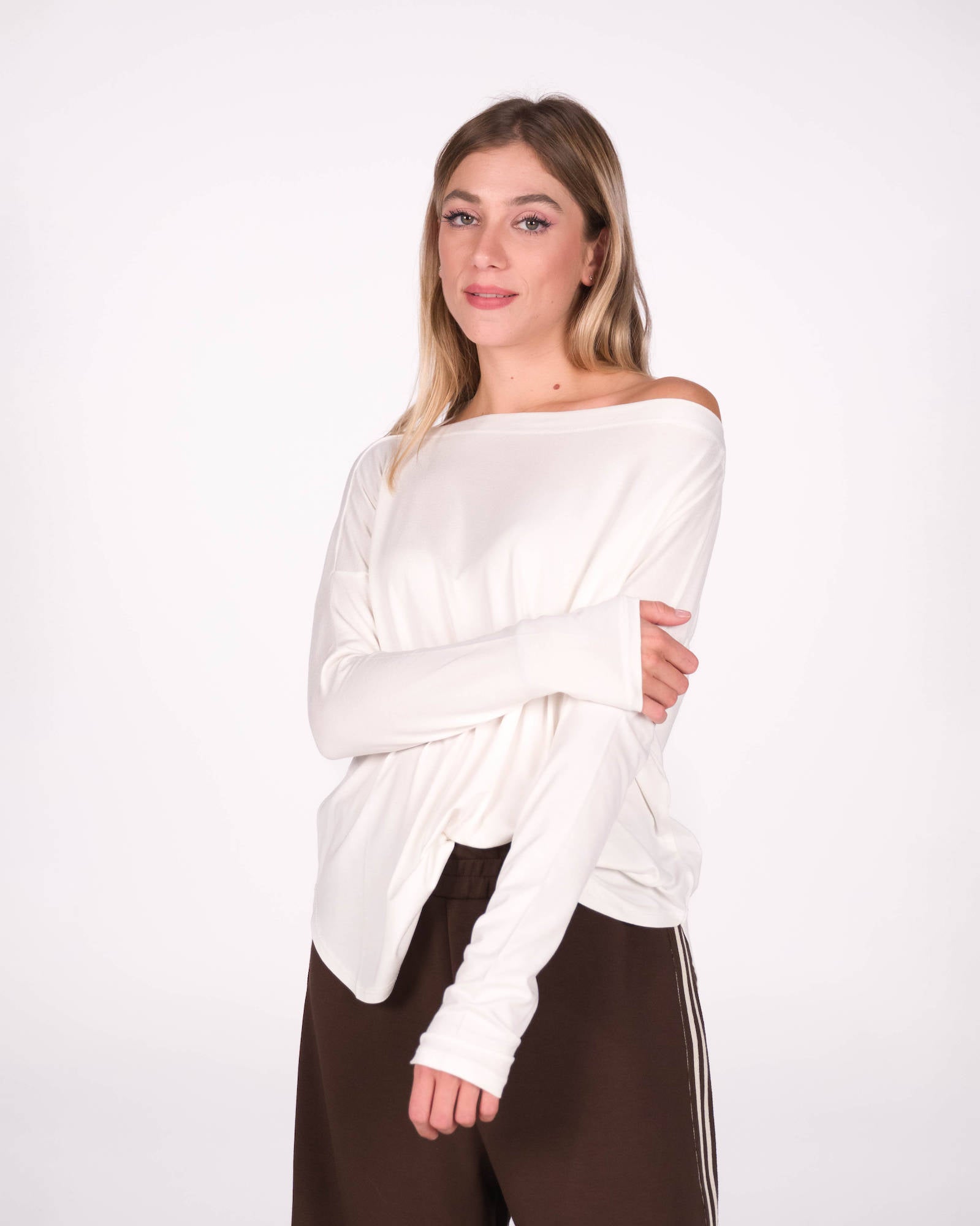 T SHIRT MANICA LUNGA KARLA BIANCO