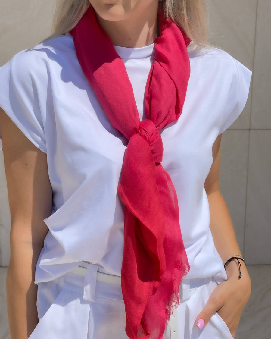 FOULARD DOUBLE ROSSO