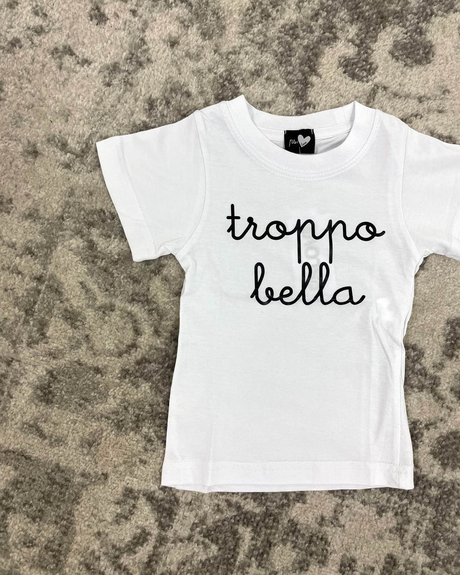 T-SHIRT BABY A MANICA CORTA "TROPPO BELLA"