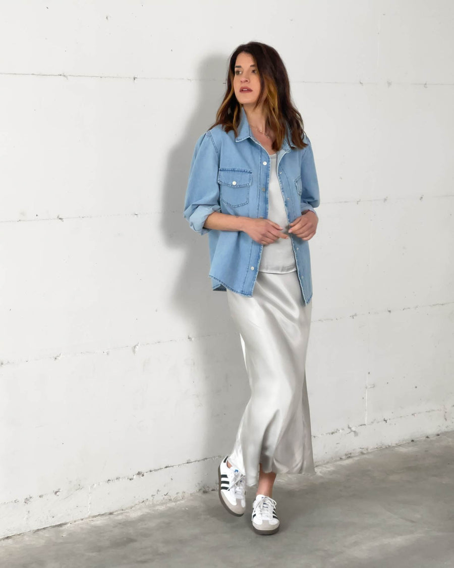 CAMICIA IN DENIM GIULIET LIGHT WASH