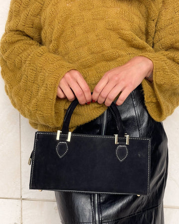 BORSA IN PELLE CELINA NERO