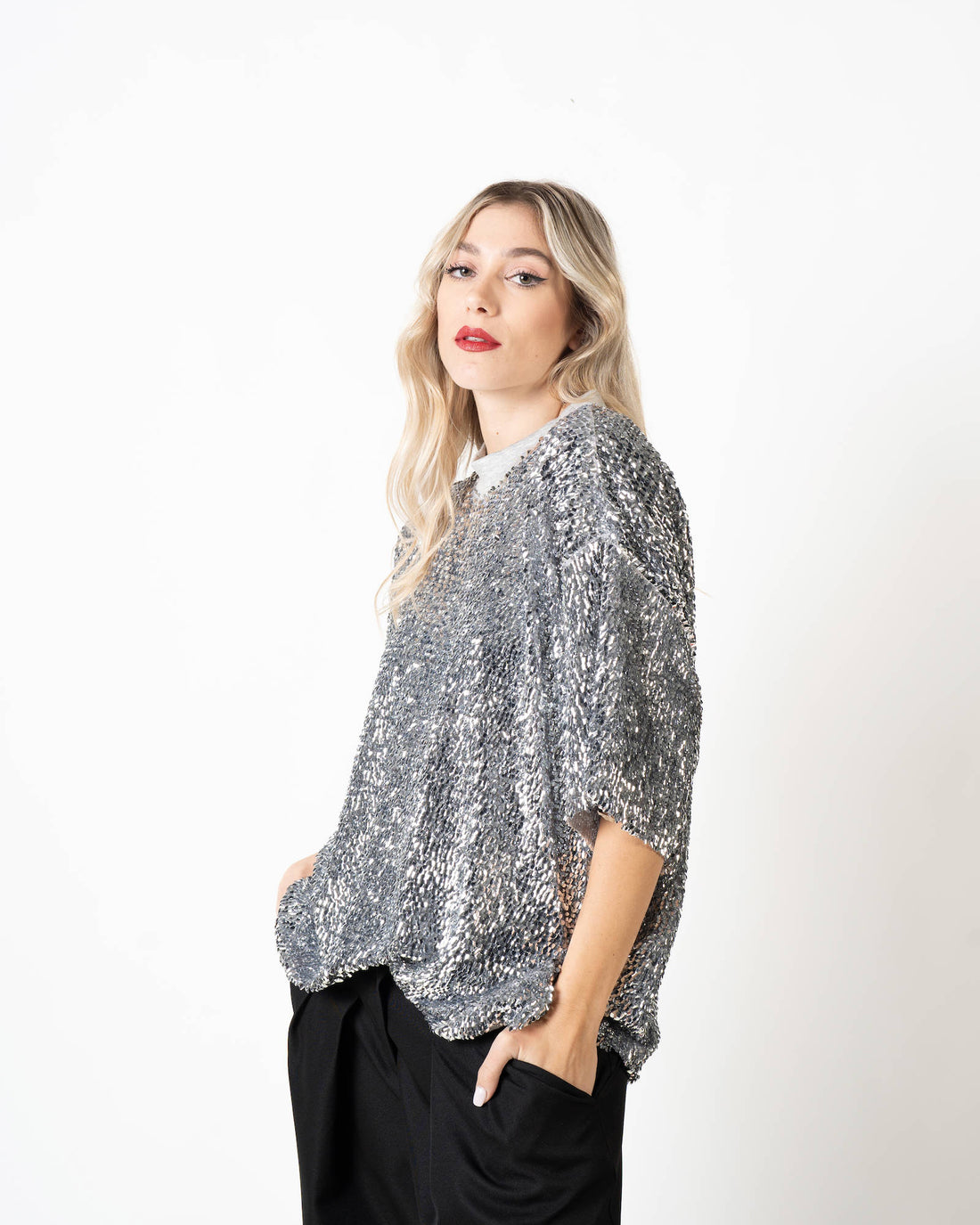 BLUSA PAILLETTES BETTY ARGENTO