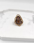 ANELLO AMY ORO E COFFEE