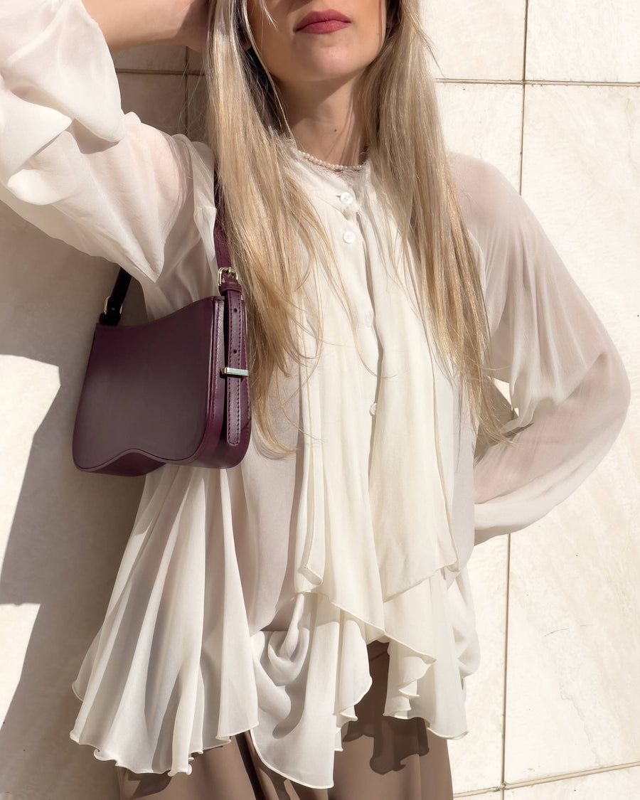CAMICIA FELICIA GALE VOILE BURRO
