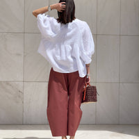 CAMICIA IN LINO MARGHERITA OFF WHITE