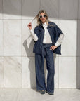 PANTALONE DENIM FRANKLIN BLU