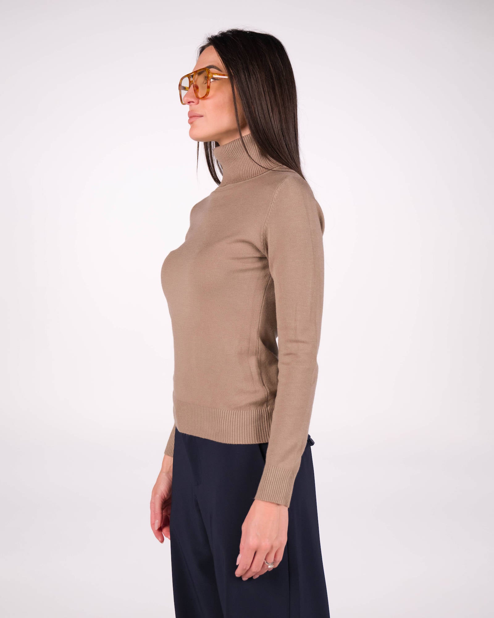 DOLCEVITA MARA IN MAGLIA FINE CAMEL