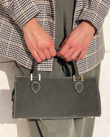 BORSA IN PELLE CELINA OLIVA