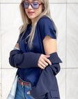 T-SHIRT SATIN NORA ECLISSI