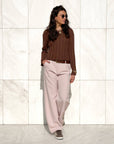 MAGLIA IN FILO MILA CHOCO