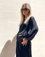BLUSA SATIN JADE' NERO