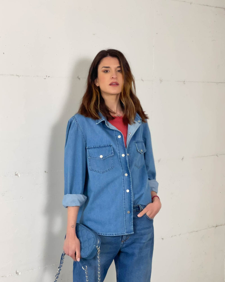 CAMICIA IN DENIM GIULIET DARK WASH