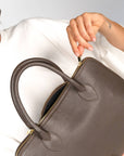 BORSA IN PELLE LUNA COFFEE