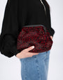 POCHETTE LEOPHARD CAVALLINO ROSSO
