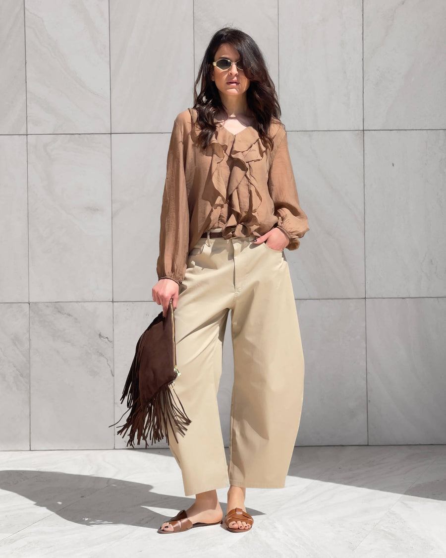 BLUSA ROUCHES OPHELIA CARRUBO