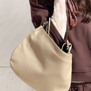 BORSA IN PELLE WISTERIA BEIGE SCURO