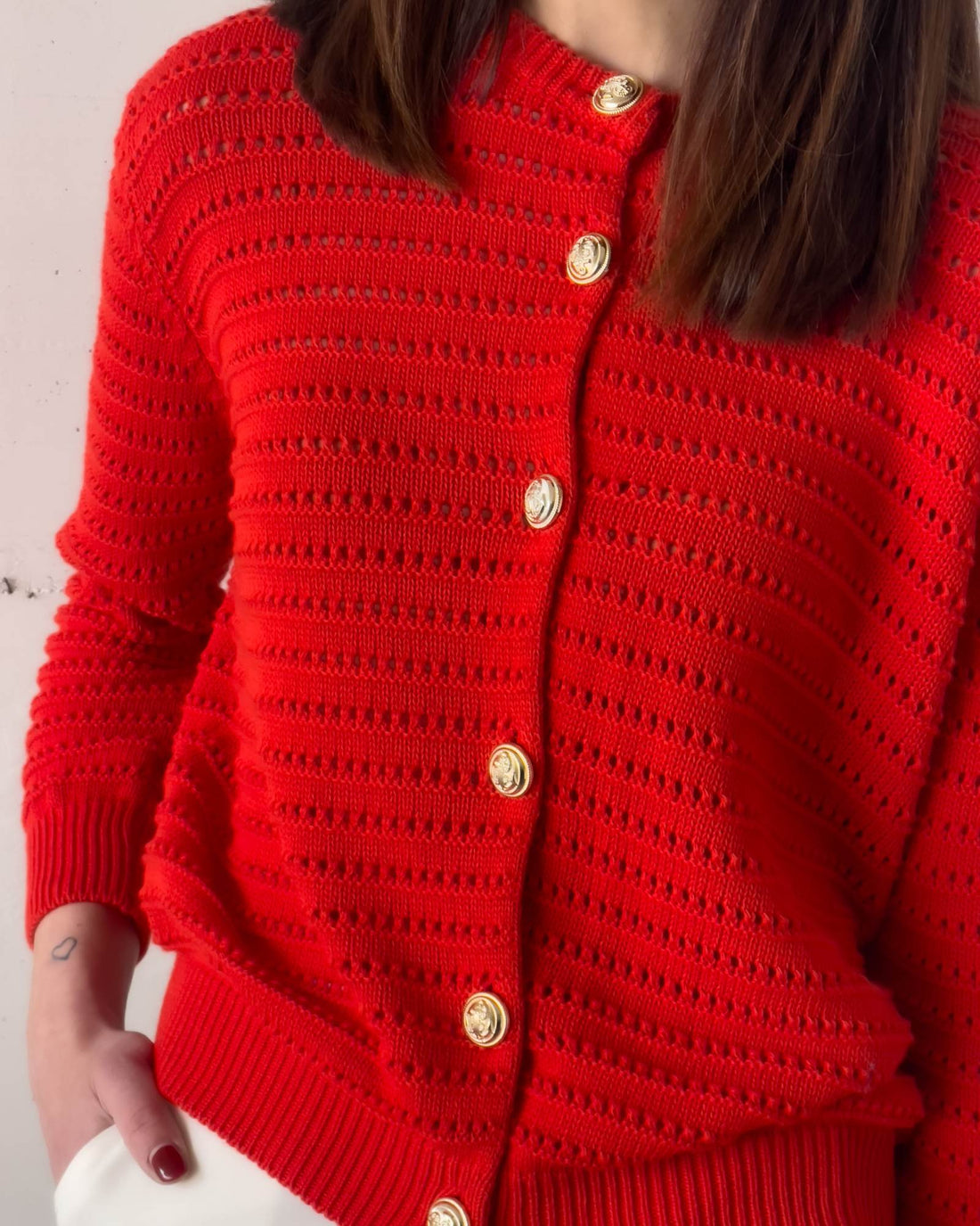 CARDIGAN PROVENCE ROSSO