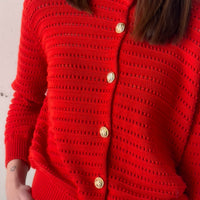 CARDIGAN PROVENCE ROSSO
