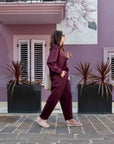 PANTALONE LIAM NEOPRENE VINO