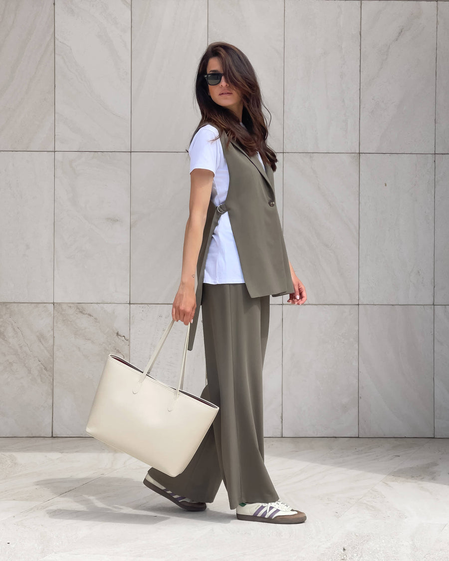 GILET ANAIS VERDE MUD