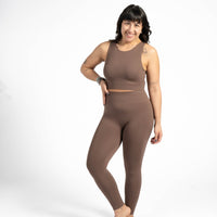 SEAMLESS LEGGINGS ALTHAEA SMOOTH COFFEE