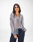 CAMICIA GLEN CELESTE